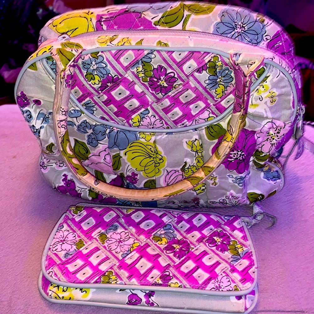 Vera Bradley Floral Purse and Wallet Set